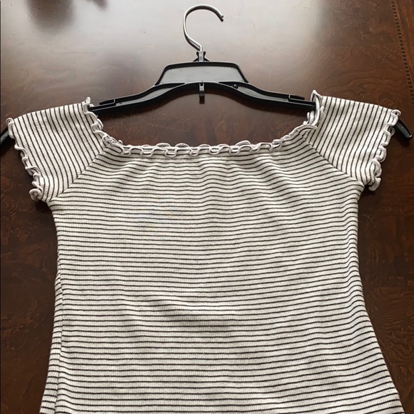 Hollister Tops - Black&White Striped Shirt